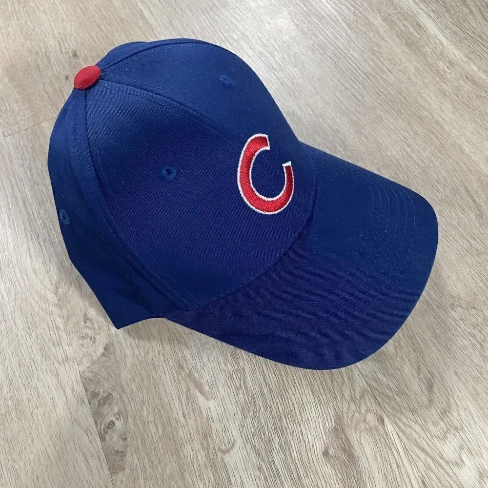 Vintage Twins‎ Enterprise Chicago Cubs Snapback Hat MLB Baseball Blue Red Cap